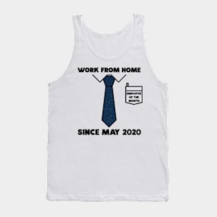 Work From Home Employee Of The Month Lockdown Funny Tank Top